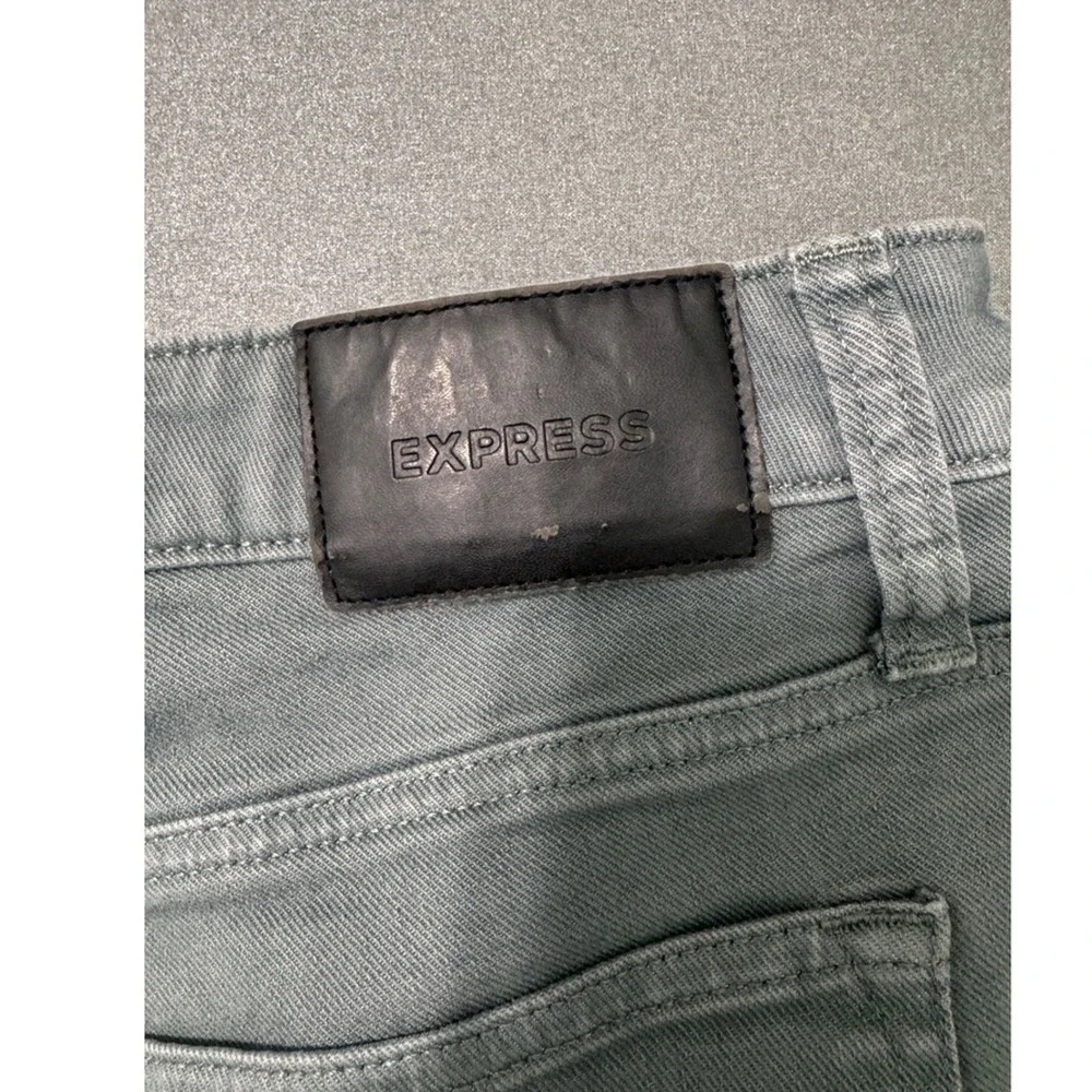 EXPRESS Jeans Mens Size 32x32‎ Skinny Fit Charcoal Gray Casual Classic Denim